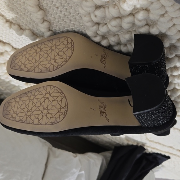 NWT Jewel Badley Mischka Womens Black Evalina Block Heel Boots 7 - Picture 5 of 6